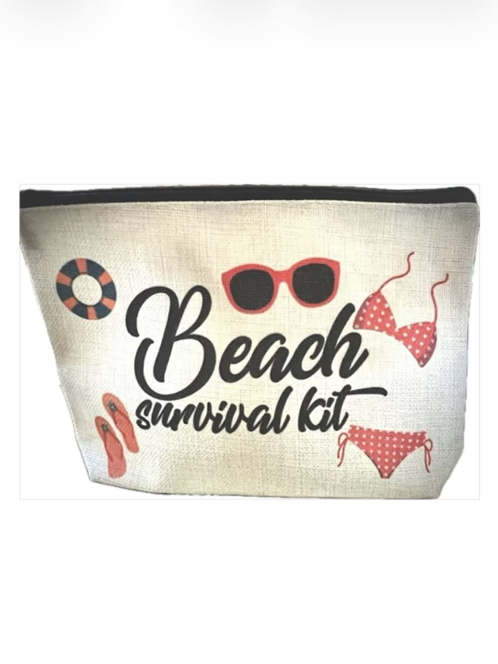 BEACH ACCESSORY Zip Pouch NWOT